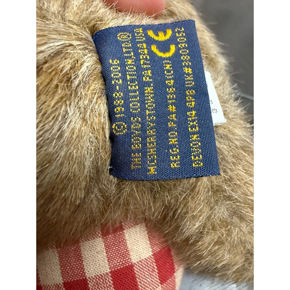 Boyds Bears Brown‎ Plush Teddy Bear Heart When I Count My Blessings I Count You